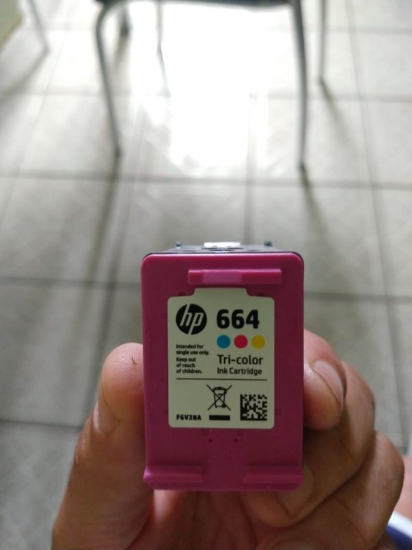 Cartucho HP 664 Colorido - Etiqueta