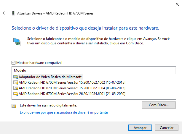 o windows n o reconhece minha placa de v deo AMD H Comunidade